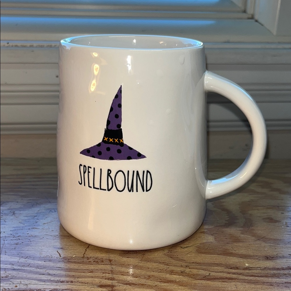 Rae Dunn Halloween Witch Spellbound Mug with Purple Hat